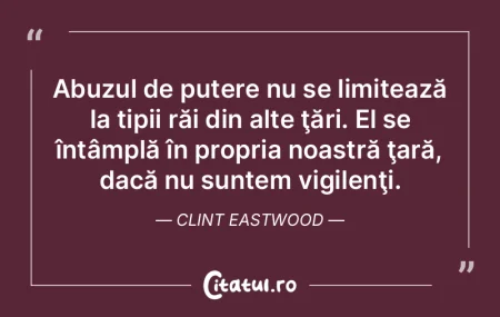 Abuzul de putere nu se limitează la tip... Abuzul de putere nu se limitează la tip...