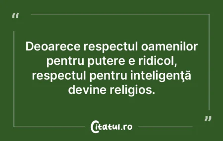 Deoarece respectul oamenilor pentru pute... Deoarece respectul oamenilor pentru pute...