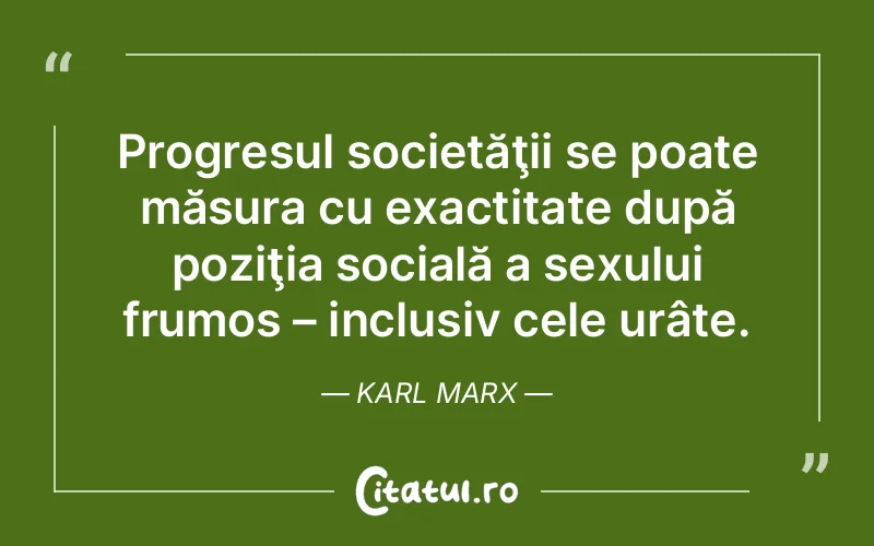 Citat Karl Marx - citate motivationale
