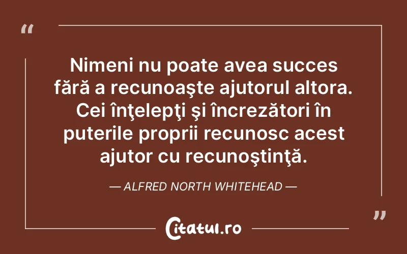 Citat Alfred North Whitehead - citate motivationale