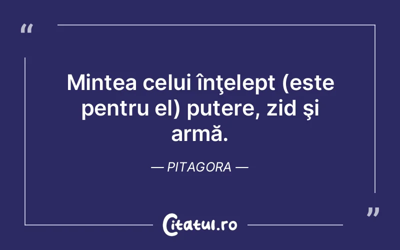 Citat Pitagora - citate motivationale