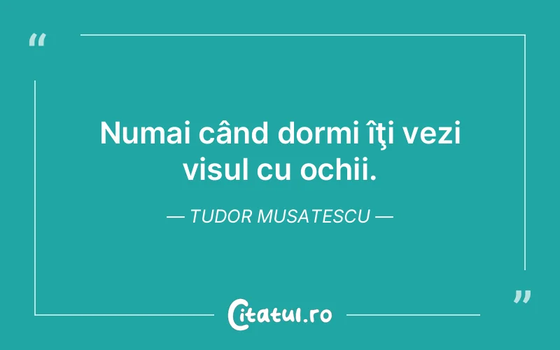 Citat Tudor Musatescu - citate motivationale