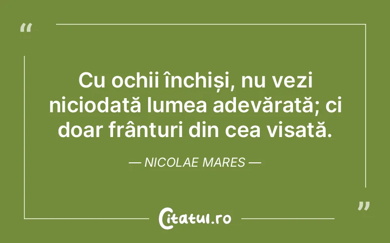 Citat Nicolae Mares - citate motivationale