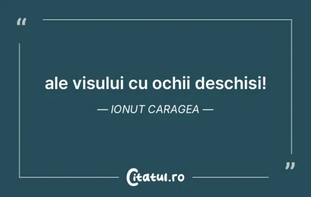 ale visului cu ochii deschiși! Ionut Ca...