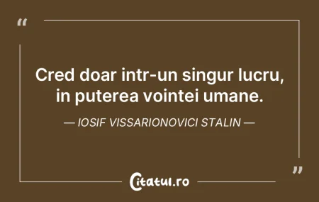 Cred doar intr-un singur lucru, in puter... Cred doar intr-un singur lucru, in puter...