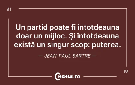 Un partid poate fi întotdeauna doar un ... Un partid poate fi întotdeauna doar un ...