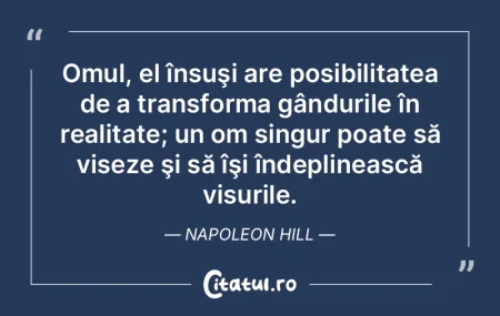 Omul, el însuşi are posibilitatea de a... Omul, el însuşi are posibilitatea de a...
