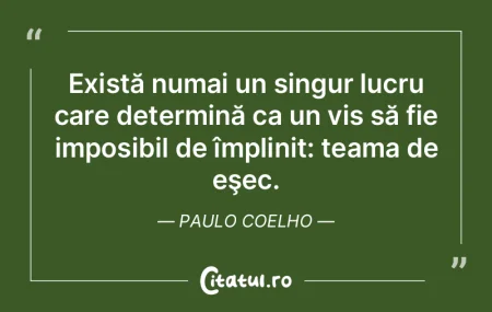 Există numai un singur lucru care deter... Există numai un singur lucru care deter...