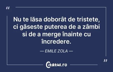 Nu te lăsa doborât de tristețe, ci g�...
