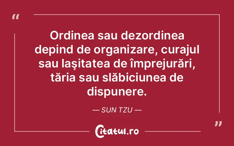 Citat Sun Tzu - citate motivationale