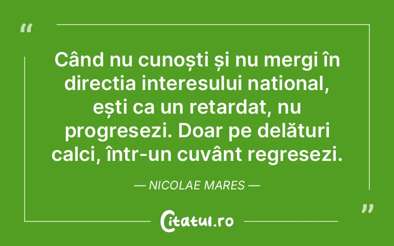 Citat Nicolae Mares - citate motivationale
