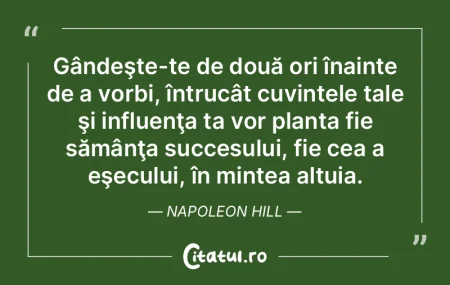Gândeşte-te de două ori înainte de a...