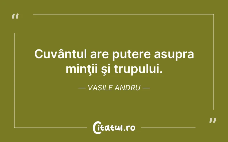 Citat Vasile Andru - citate motivationale
