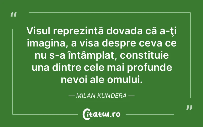Citat Milan Kundera - citate motivationale