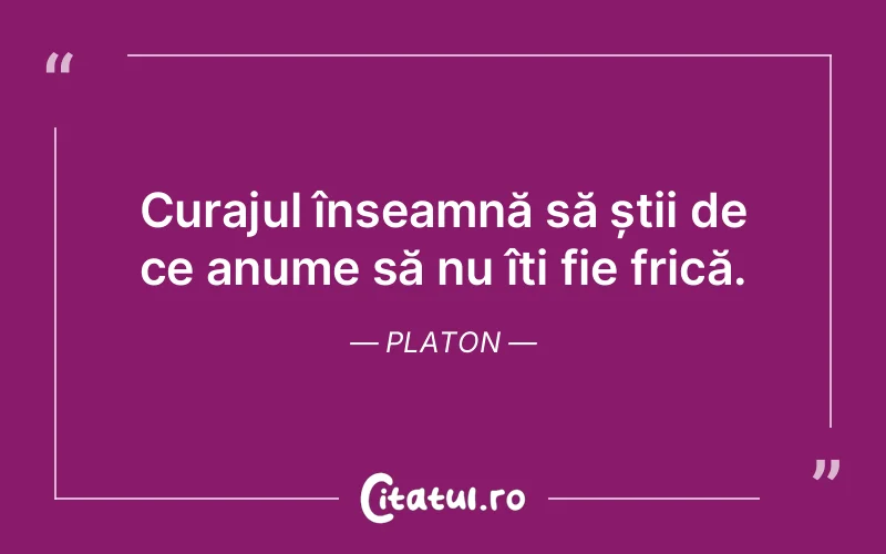 Citat Platon - citate motivationale