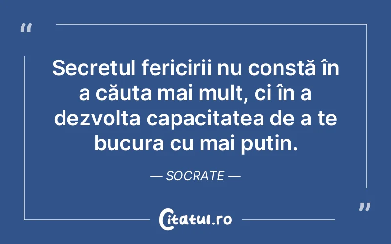 Citat Socrate - citate motivationale
