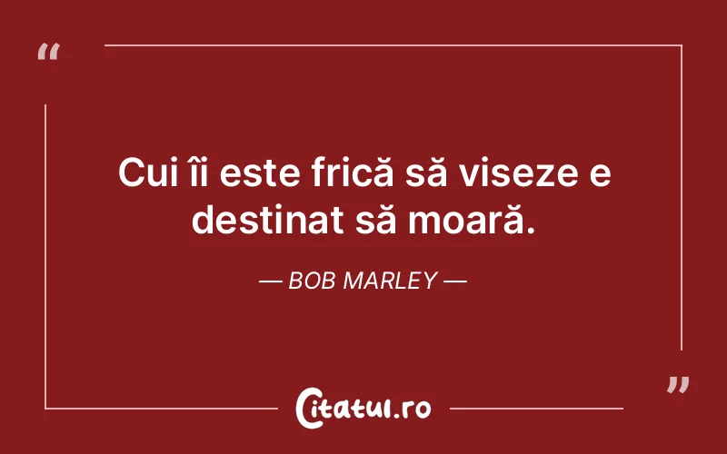 Citat Bob Marley - citate motivationale
