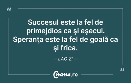 Succesul este la fel de primejdios ca ş... Succesul este la fel de primejdios ca ş...