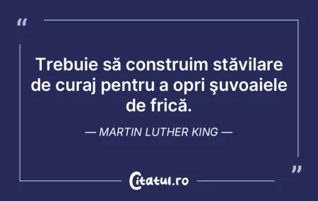 Trebuie să construim stăvilare de cura... Trebuie să construim stăvilare de cura...