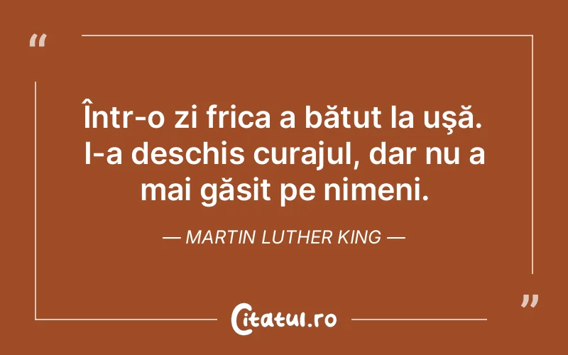 Citat Martin Luther King - citate motivationale