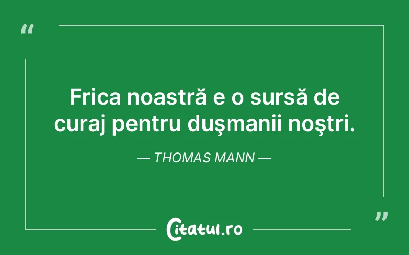 Citat Thomas Mann - citate motivationale