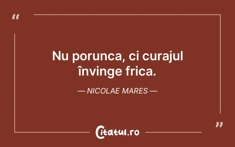Citat Nicolae Mares - citate motivationale