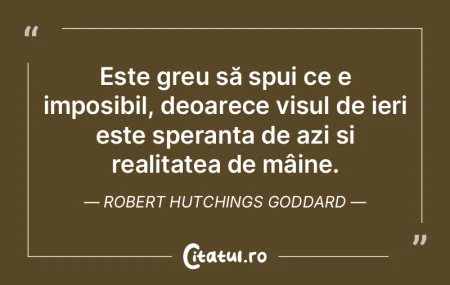 Este greu să spui ce e imposibil, deoar... Este greu să spui ce e imposibil, deoar...