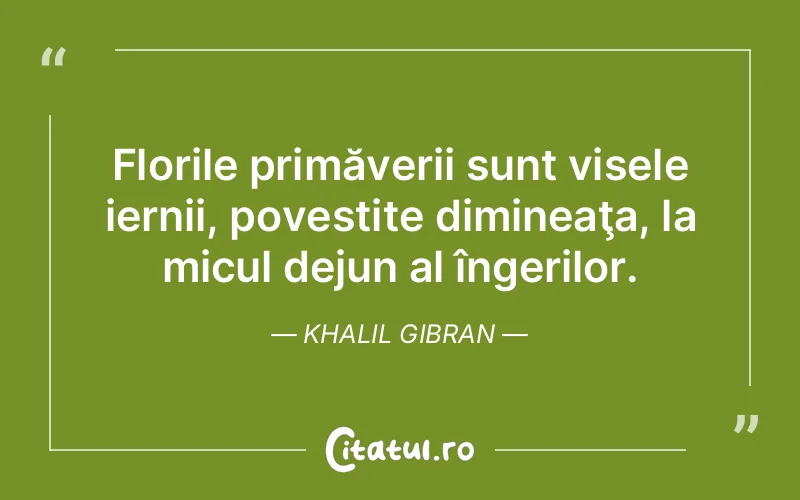 Citat Khalil Gibran - citate motivationale