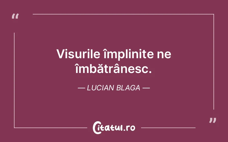 Citat Lucian Blaga - citate motivationale
