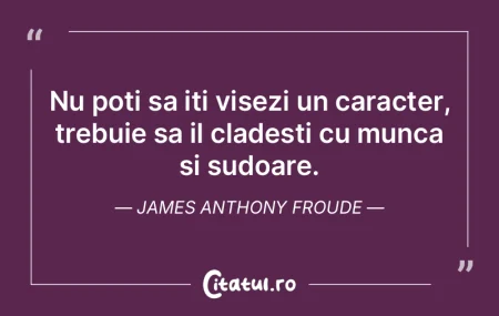 Nu poti sa iti visezi un caracter, trebu... Nu poti sa iti visezi un caracter, trebu...