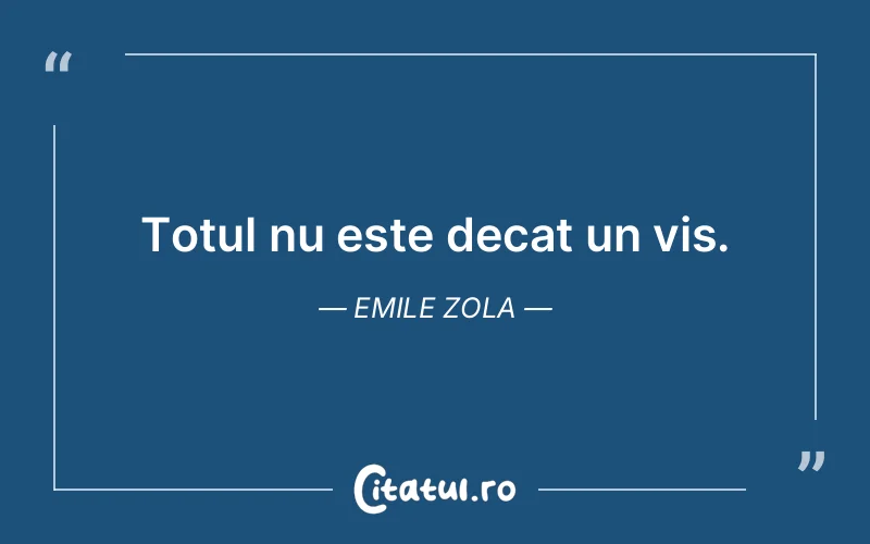 Citat Emile Zola - citate motivationale