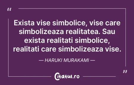 Exista vise simbolice, vise care simboli... Exista vise simbolice, vise care simboli...