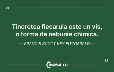Tineretea fiecaruia este un vis, o forma... Tineretea fiecaruia este un vis, o forma...