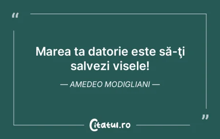 Marea ta datorie este să-ţi salvezi vi... Marea ta datorie este să-ţi salvezi vi...