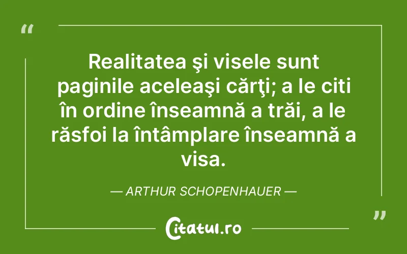 Citat Arthur Schopenhauer - citate motivationale
