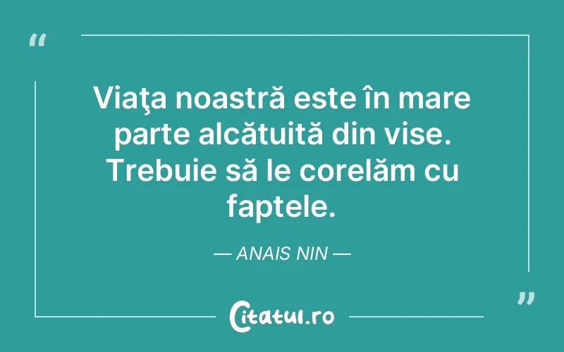 Citat Anais Nin - citate motivationale