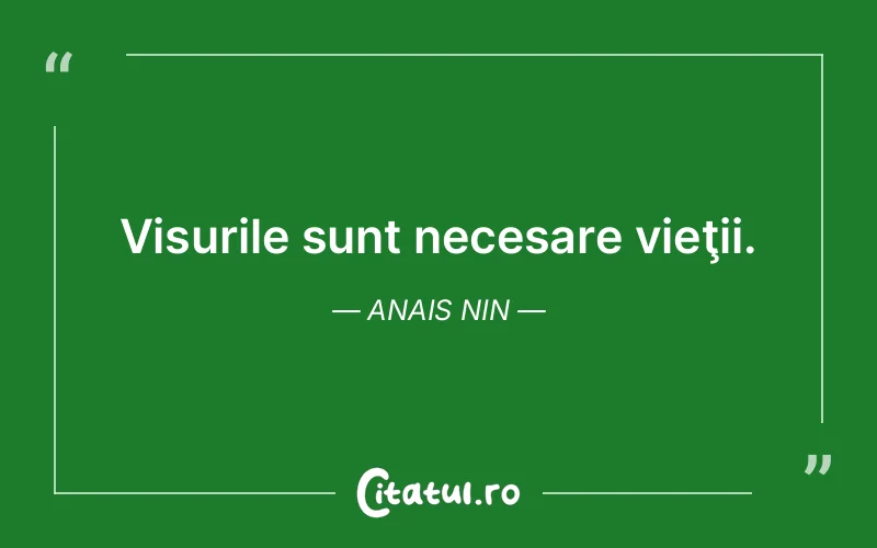 Citat Anais Nin - citate motivationale