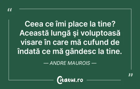 Ceea ce îmi place la tine? Această lun...