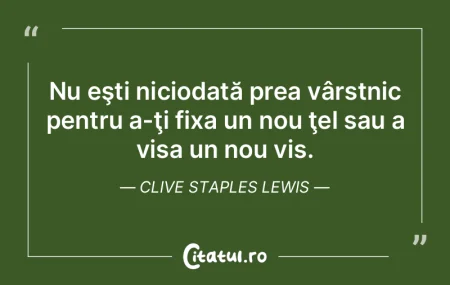 Nu eşti niciodată prea vârstnic pentr... Nu eşti niciodată prea vârstnic pentr...