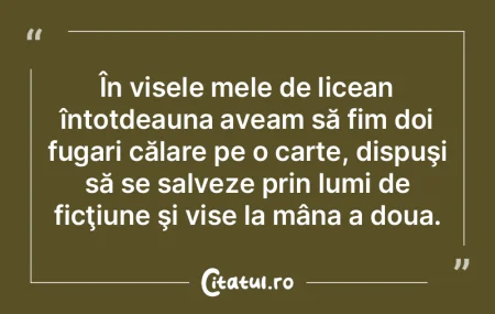 În visele mele de licean întotdeauna a... În visele mele de licean întotdeauna a...