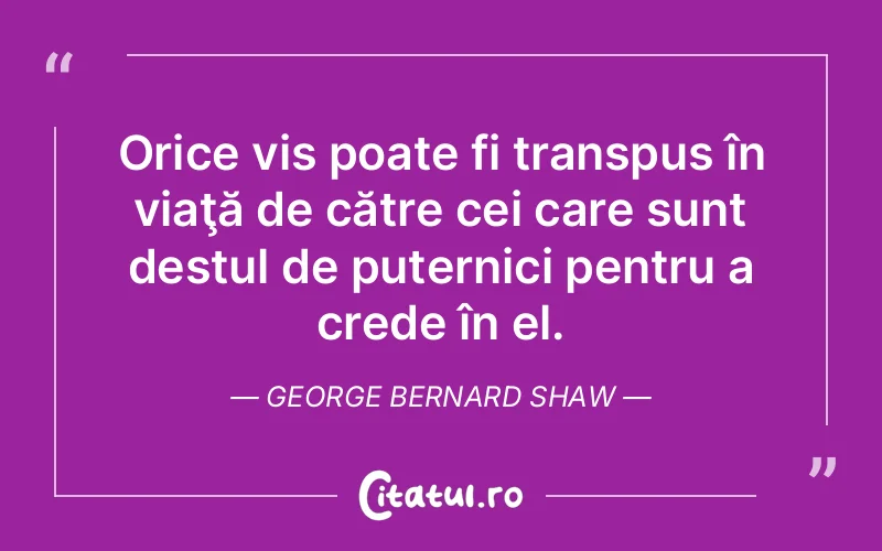 Citat George Bernard Shaw - citate motivationale