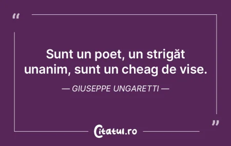 Sunt un poet, un strigăt unanim, sunt u... Sunt un poet, un strigăt unanim, sunt u...