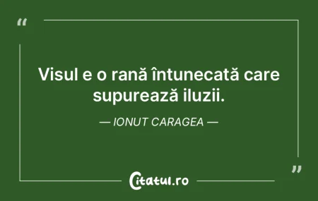 Visul e o rană întunecată care supure... Visul e o rană întunecată care supure...