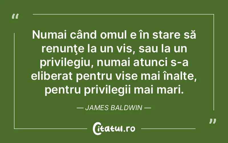 Citat James Baldwin - citate motivationale
