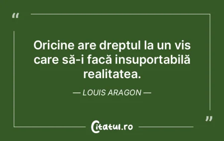 Oricine are dreptul la un vis care să-i... Oricine are dreptul la un vis care să-i...