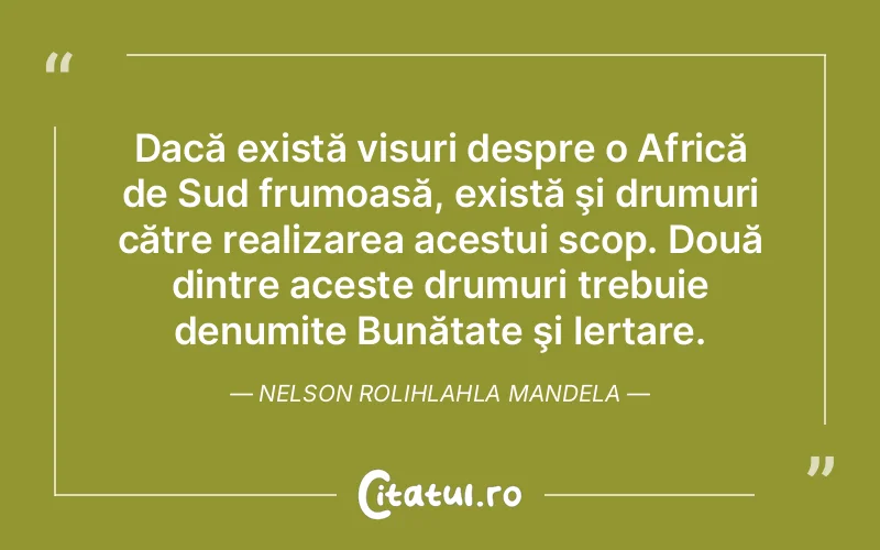 Citat Nelson Rolihlahla Mandel - citate motivationale