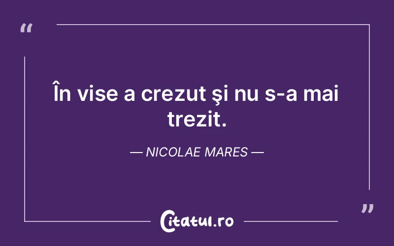 Citat Nicolae Mares - citate motivationale