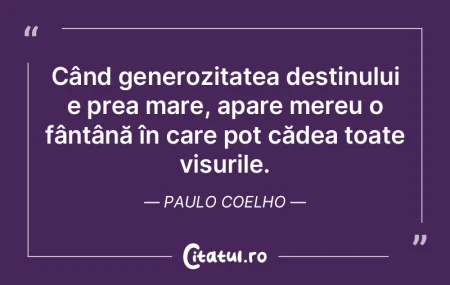 Când generozitatea destinului e prea ma...