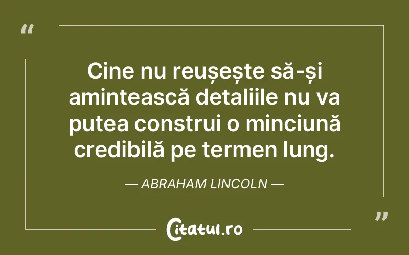Citat Abraham Lincoln - citate motivationale