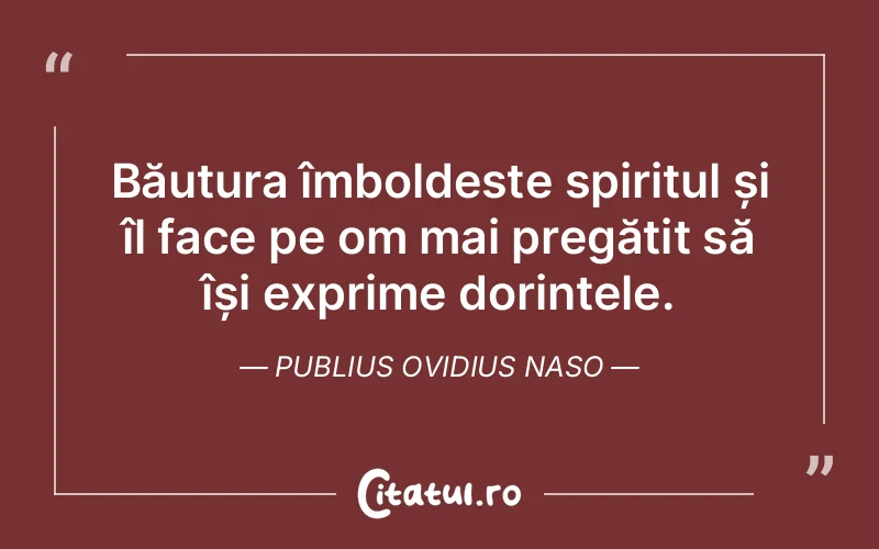Citat Publius Ovidius Naso - citate motivationale
